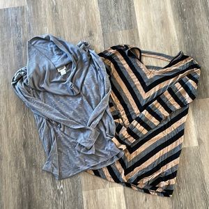 2 maternity shirts, size M.